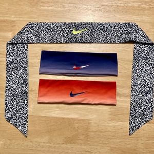 Lot of 3 Nike headbands